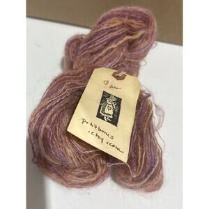 Petit Bones Handspun Yarn 202 yds Camellia Lincoln Lambswool Purple Orange